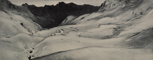 011Hinterer Fernerboden, 2014, Radierung, 39 x 98,5 cm