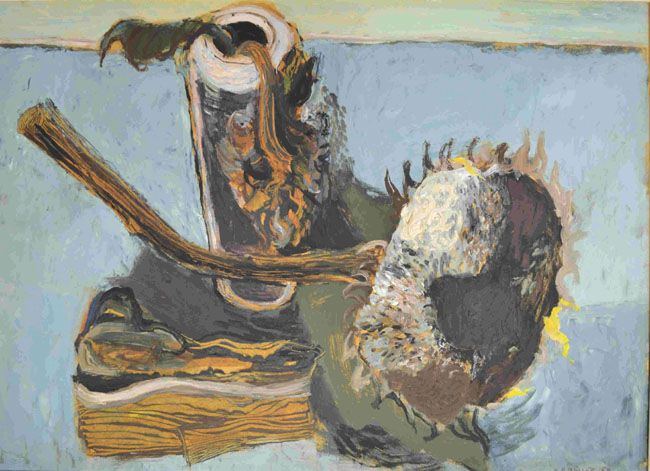006 Sonnenblumen, 1950, Öl, 44 x 60 cm