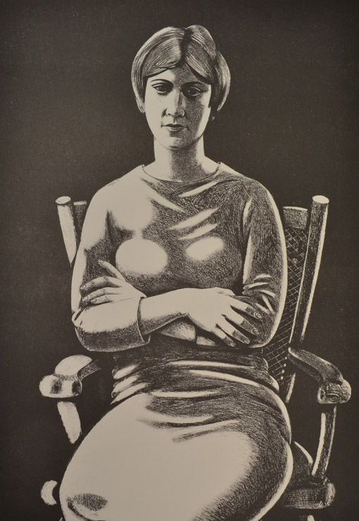Junge Frau mit gekreuzten Armen, 1963, Lithographie, 58,5 x 40,4 cm