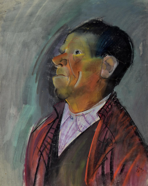 Otto Herbig, Alter Mann, Pastell, 1928, 62 x 46 cm