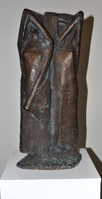 Klagende Mütter 1948 Bronze Höhe 50 cm