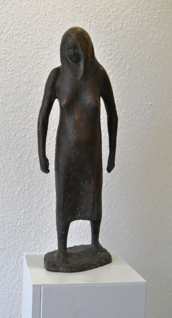 Verlassenes Mädchen 1949 Bronze Höhe 49 cm
