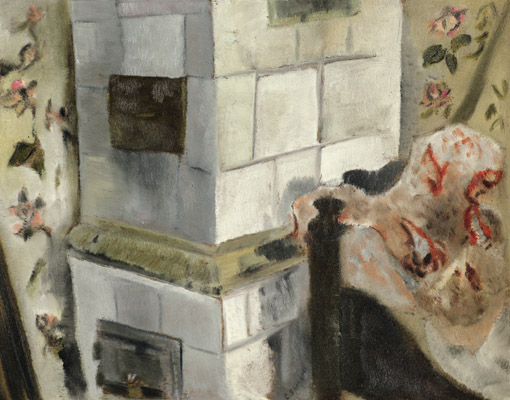 012 Die Zimmerecke, 1922, Oel auf Pappe, 31,5 x 39 cm