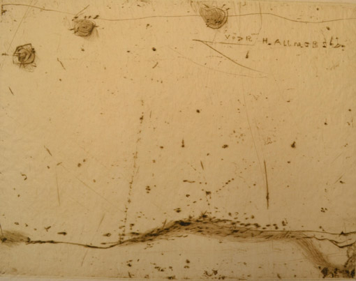 012 Landschaft, o. J., Radierung, 19,5 x 25,5 cm