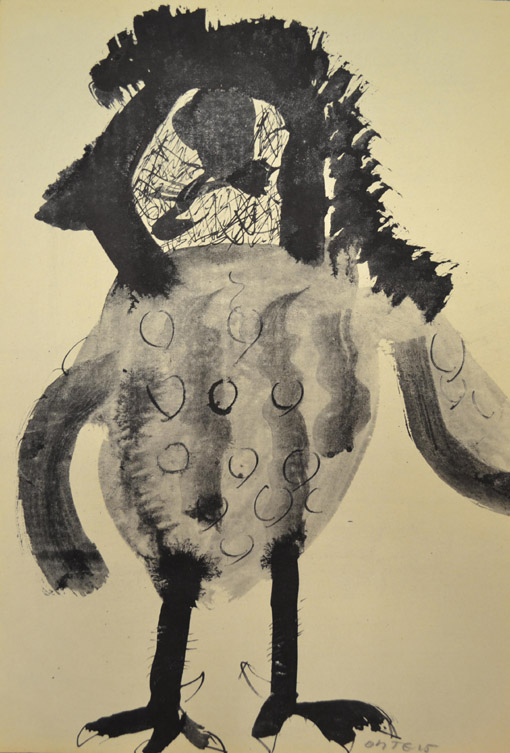 Tierform IV, um 1965, Tusche, 42 x 29,5 cm