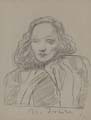 Marlene Dietrich- 1986- Bleistift- 48 x 36 cm