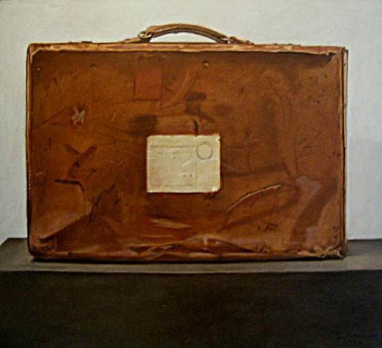 Koffer- Öl auf Leinwand- 1994- 80 x 90 cm