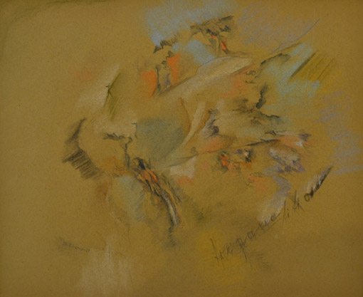 Trepanation des Geistes, 1923, Pastell, 25,4 x 31 cm