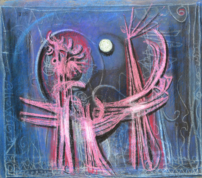 031 Irrwisch, 1995, Pastell, 69,5 x 80 cm